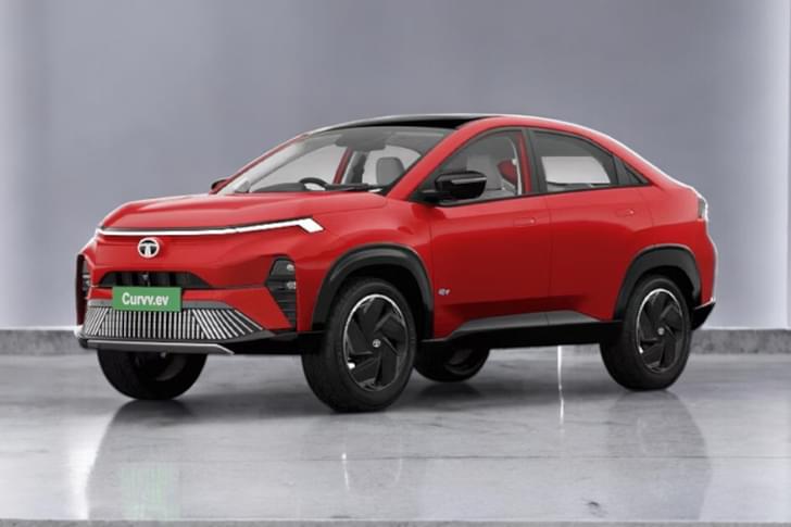 Tata Curvv Ev Color Flame Red